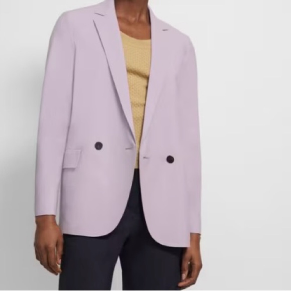 Theory relaxed fit double breasted blazer